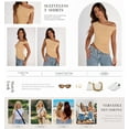 thumbnail image 6 of PRETTYGARDEN Womens Summer Off The Shoulder Crop Tops Sleeveless One Shoulder Ruched Asymmetrical Y2K Going Out Tank Top, 6 of 9