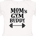 thumbnail image 4 of Inktastic Mom's Gym Buddy Fitness Workout Boys or Girls Long Sleeve Baby Bodysuit, 4 of 5