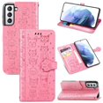 thumbnail image 2 of Funda Cartera FOXDOCK para Samsung Galaxy S22 , Flip PU con Relieve de Gatos y Perros, Tarjetero y Soporte, 2 of 6