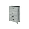 thumbnail image 2 of Global Furniture USA Ozark Wooden Rustic Gray Wash 5-Drawer Chest, 2 of 2