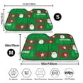 thumbnail image 3 of Fotbe Cute Santa Car Windshield Sunshade | Sun Visor Protector Front Window Shade, Keeps Out UV Rays, Keeps Your Vehicle Cool-Small, 3 of 7