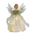 thumbnail image 5 of Angel Christmas Tree Topper LED Treetop Figurine Cloth Fabric for Winter Party Decoration and Holiday Room Display, 5 of 9
