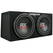 MTX Terminator TNP212D2 1200w Dual 12” Subwoofers/Box/Amp Package+Free Speaker !