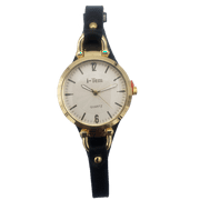 I-Tem Monalisa I-TW680 Thin leather Wristband Watch - Black