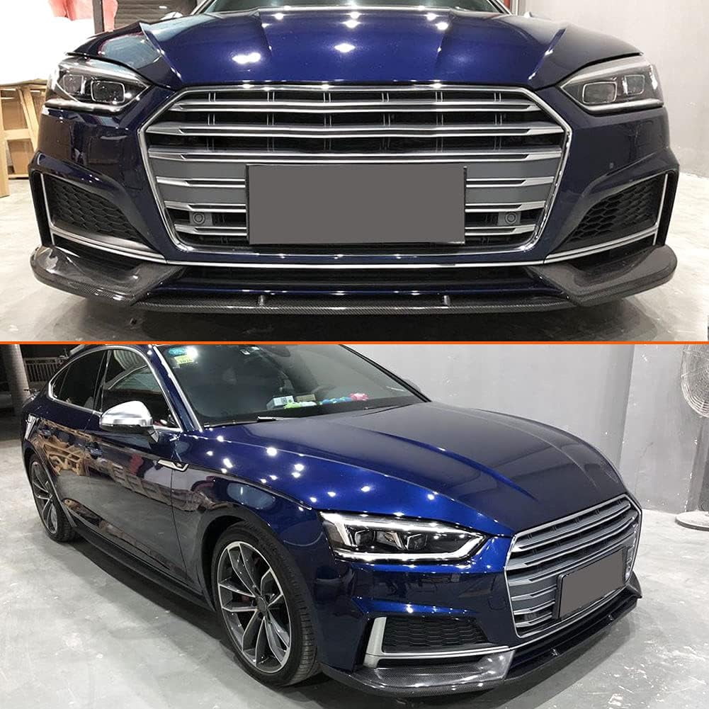 Carbon Fiber Front Bumper Lip Fits for Audi A5-Sline S5 S5-Sportback 2017-2019