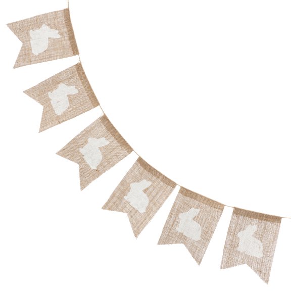 Easter Rabbit Bunny Banner Hanging Easter Flag Decoration Easter Party Favor