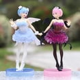 thumbnail image 2 of Figura de acción del Anime Life in the world de 23cm, juguete coleccionable de PVC de demon Rem Ram, regalo para niños Gong Bohan LED, 2 of 2