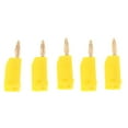thumbnail image 1 of 5x Plated Male 2mm Copper Stackable Banana or yellow, 1 of 7