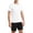 White, variant on ZGRBOU Mens Workout 2 Piece Set Quick Dry Athletic Short Sleeve Shirt and Elastic Waist Shorts Fasion Gym Running Outfit