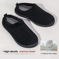 thumbnail image 5 of HomeTop Men's Coral Fleece Comfort Slip On Slippers Closed Toe House Shoes, 5 of 9