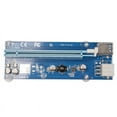 thumbnail image 3 of CNKOO 【Brand Sale!】 USB 3.0 Mini PCI-E PCIe PCI Express 1x To 16X Expander Elevator Evergings SATA Adapter Card 6pin Power Cord For BTC Mining, 3 of 6