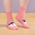 thumbnail image 6 of Super Soft Cozy Warm Cute Animal Non-Slip Fuzzy Crew Winter Socks, 1 Pair Raccoon, 6 of 6