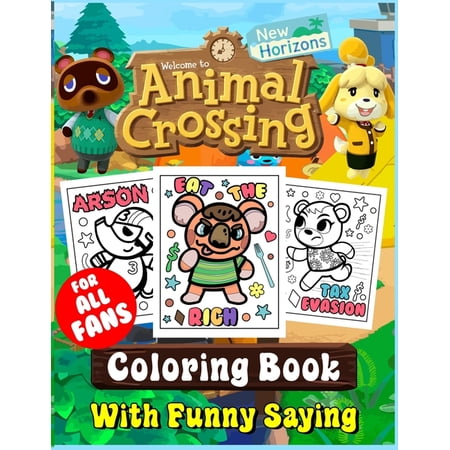 ISBN 9798703534328 - Animal Crossing Coloring Book With Funny Saying