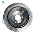 thumbnail image 3 of Set of 4 Front 303mm Drilled Slotted Brake Disc Rotors-Wheel Hub Bearing Assembly For 2000-2005 Pontiac Bonneville, 3 of 10