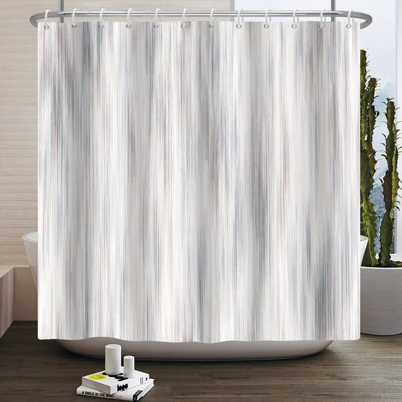 Pbobriich Modern Shower Curtain, Bathroom Decor Waterproof Bath Curtain with Hooks, 72"x72"