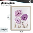 thumbnail image 4 of Stupell Industries Cottage Bright Poppies in Purple Birch Framed Print Under Glass, 13 x 16, by Kim Allen, 4 of 8