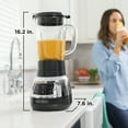 BLACK+DECKER Quiet Blender with Cyclone® Glass Jar, BL1400DGP