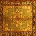 thumbnail image 1 of Ahgly Company Indoor Square Persian Yellow Traditional Area Rugs, 5' Square, 1 of 4