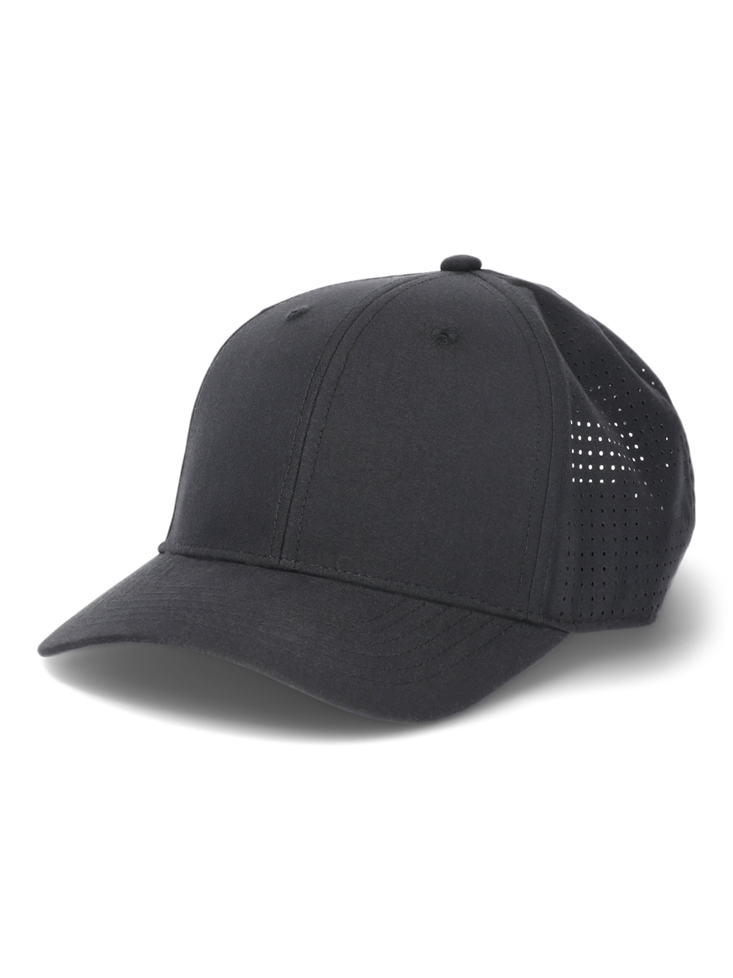 George Men's Solid Cotton Twill Baseball Cap Black Soot Adjustable