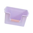 thumbnail image 2 of Semi Open Durable Kitten Sandbox for Pet Accessories Travel Puppy Violet, 2 of 7