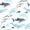 B White Light Blue, variant on meiyoeat Cute Shark Bed Sheets,Kawaii Ocean Animal Full Size Sheets For Boys Kids,4pcs