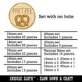 thumbnail image 2 of Pretzel Text with Image Flavor Scent Wood Mini Charms Shapes DIY Craft Jewelry - No Hole - 14mm (26pcs), 2 of 7