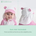 thumbnail image 5 of Cuddle Club One-Piece Baby Swimsuit UPF 50+ Infant Sunscreen Baby Beach Gear, Bear White/Gray 0-3 Mos, 5 of 6
