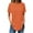 Orange, variant on Fesfesfes Tshirt for Women's Fashion Sold Short Sleeves Blouse Round Neck Casual Tops Short Sleeve Tops for Women 3XL(US:14)