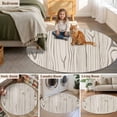 thumbnail image 5 of Farmhouse Vintage Round Area Rug 4Ft Washable Circle Rugs for Bedroom Dining Room, Summer Country Retro Wooden Grain Non-Slip Carpet Floor Mats Indoor Outdoor Carpet Runner Aesthetic Home Decor, 5 of 8
