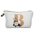 thumbnail image 2 of Xihbxyly Bolsa de Cosméticos Portátil de Viaje para Mujer con Estampado Digital Dorado, 2 of 3