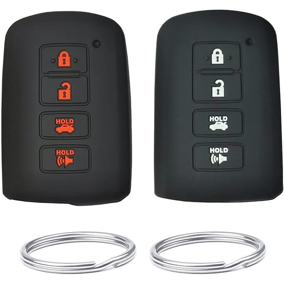 REPROTECTING Silicone Rubber Key Fob Cover Compatible with 2019-2012 Toyota Camry RAV4 Corolla Highlander Avalon