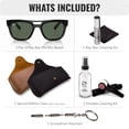 thumbnail image 2 of Ray-Ban RB4426 PHIL BIO-BASED Square Shaped Non-Polarized Sunglasses for Men & Women - Includes Official RAYBAN Eyewear Kit - Ideal Formal & Casual Wear Sunglasses - Dark Green Lens, 2 of 6