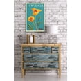 thumbnail image 3 of Topanga, California, Poppy, Letterpress (16x24 Giclee Gallery Art Print, Vivid Textured Wall Decor), 3 of 3
