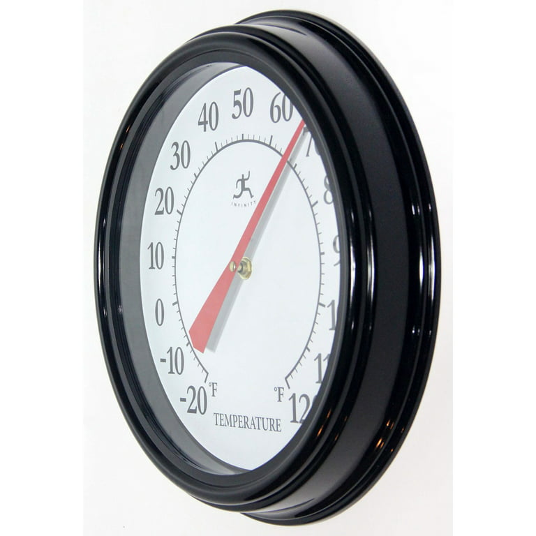 Indoor Outdoor Thermometer - 12 Inch Outdoor Wall Hanging