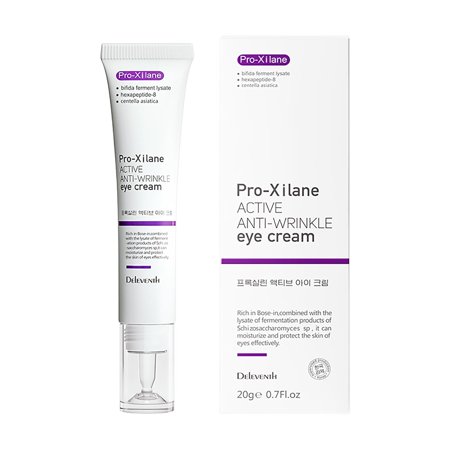 DEleventh Korean Brand Pro-Xilane Active Anti-Wrinkle Eye Cream 20g / Anti-Aging, Anti-Oxidation, Fade Fine Lines, Reduces Wrinkles, Dark Circles & Puffiness for Youthful, Bright Eyes(1 pack)