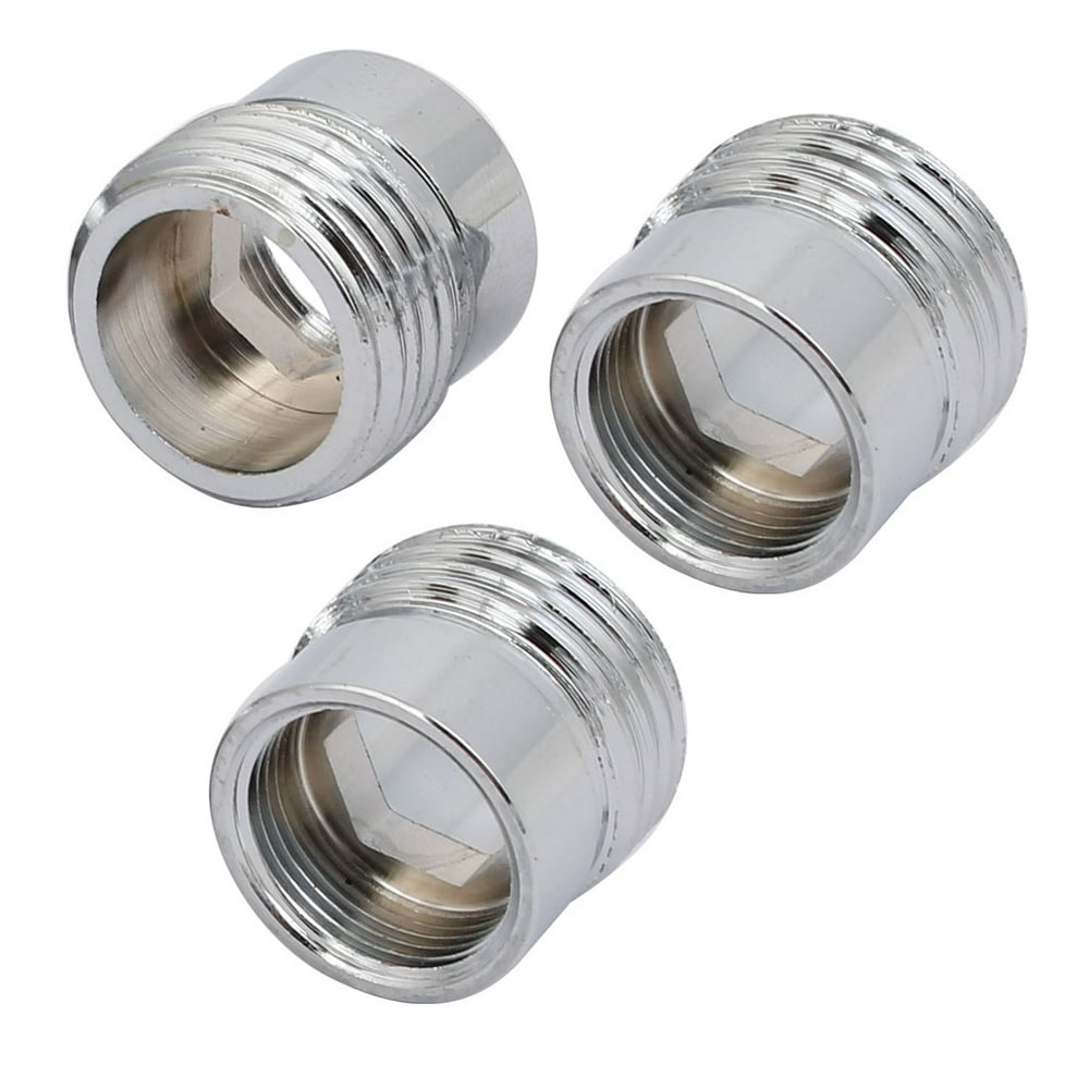 Unique Bargains 3pcs G1/2 Male to M16 Female Thread Faucet Adapter Connector