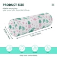 thumbnail image 3 of Cylindrical Pillow Decorative Neck Roll Pillow with Removable Washable Cover Roll Pillow for Knee Leg Neck Flamingo and Palm Leaves, 3 of 7