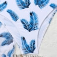 thumbnail image 6 of Girls Swimsuits Size 14-16 3 Piece Quick Dry 3t Bathing Suit Girl Adjustable Straps Tropical Printed Bikini Sets for Teen Girls Cute Ruffle Ruched Side Girls Swimwear Tankini Summer Girl's Swimwear, 6 of 6