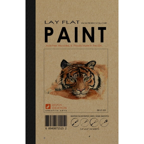 Lay Flat Watercolor Sketchbook: Removable Sheets, Multi-Media Paper (5.5" x 8.5") LF-50100-LS (1 Book)