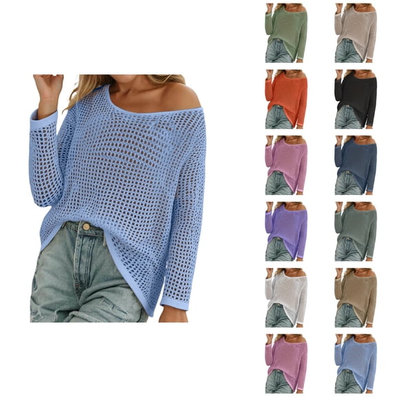 Swim Cover Up Crochet Cover Up Stylish Women's Swimwear Cover-Ups Crochet Summer Beach Tops Lightweight Knit Pullover Sweater for Various Occasions