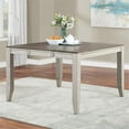 thumbnail image 2 of Abacus Two-tone Smokey Alabaster and Brown 9-piece Counter Dining Set, 2 of 11