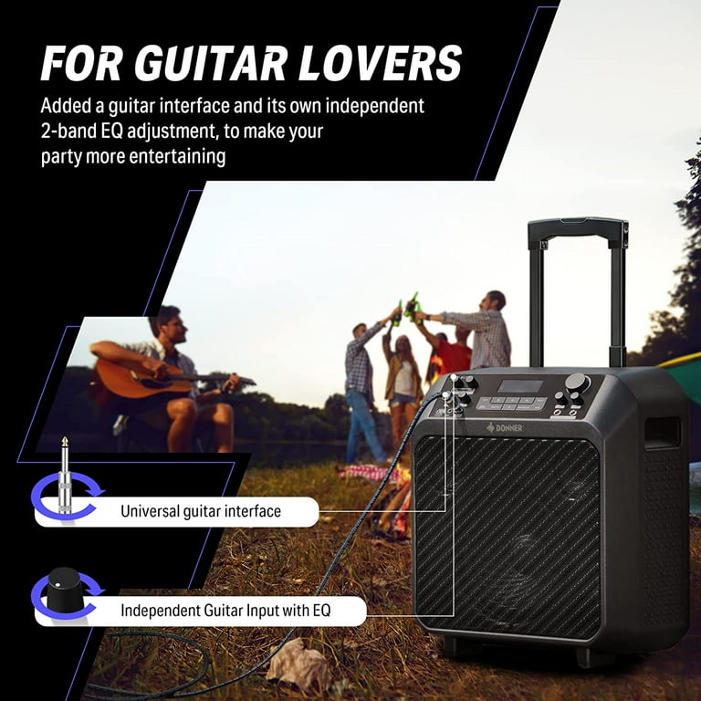 Donner Karaoke Machine, Outdoor Speaker, 3-Way Speaker PA System