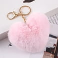 thumbnail image 4 of Twinkseal Keychain Decoration Plush Love Heart Keychain Soft Fluffy Lightweight Key Ring Holder for Girls Handbag Backpack Decoration Pendant Birthday Gift, 4 of 8