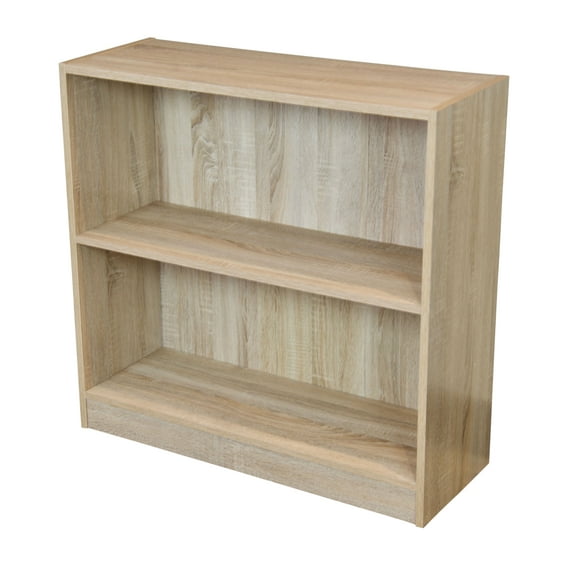 Slide Logic 3 Tier 30"H x 32"W Bookcase with Footer in Sonoma Oak