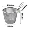 thumbnail image 3 of Stainless Steel Hot Pot Ladle with Mesh Basket - Multi-Functional Oil Filtering Spoon for Family & Outdoor Cooking, Perfect for Hotpot, BBQ, Camping, and Kitchen Use, 3 of 5