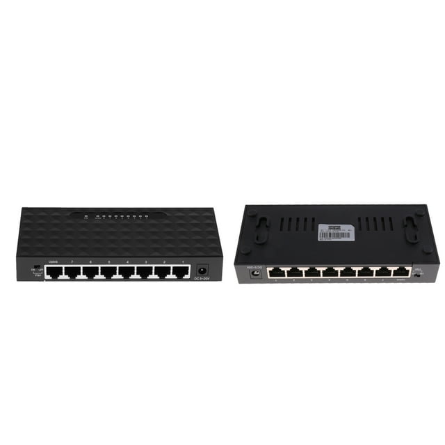 Paquete de 2 Interruptores de Red Rápidos No de Enlace de 8 Puertos, Plug