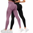 thumbnail image 5 of 3D Anti Cellulite Leggings Resistance Band Leggings Workout Yoga Pants Fitness Sport Pants Tummy Control Compression Pants Scrunch Butt Compression Legging No Curling Lift Pants Brick Red M, 5 of 9