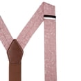 thumbnail image 2 of Jacob Alexander Men's Floral Cotton Suspenders - Dusty Rose, 2 of 6