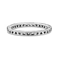 thumbnail image 2 of Anillo Con Corazones Y Logotipo De Pandora Original Para Mujer 197133 | Talle 54 | Joyería De Lujo Para Mujer | Ideal Para Regalo Elegante | Compatible Con Charms Pandora, 2 of 5