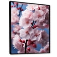 thumbnail image 2 of Designart "Flowers Pastel flowers I" Apple Blossom Floater Framed Canvas Print, 2 of 7